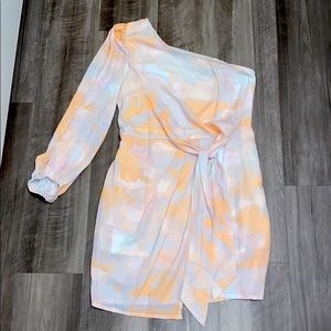 Off the shoulder tie dye dress